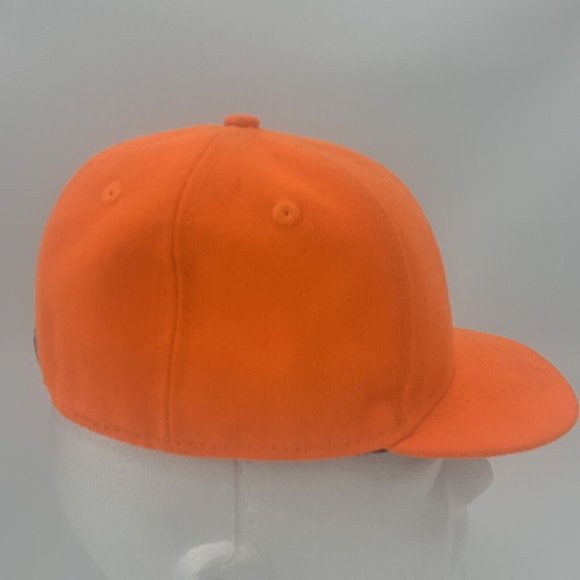 Adult New Era 59Fifty Fitted Hat Baltimore Orioles Size 6 5/8 Bright Orange - Picture 4 of 12